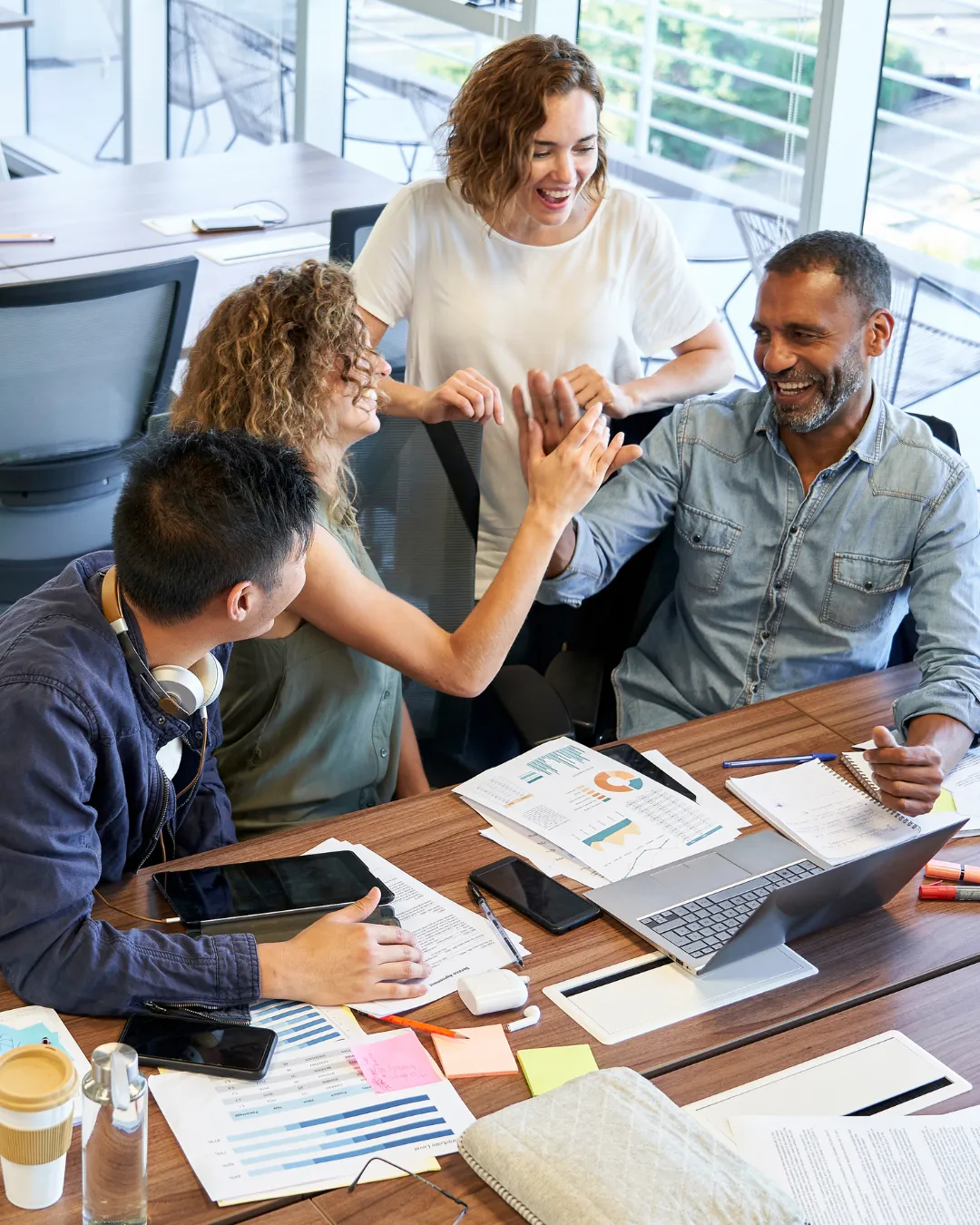Claim file review UI with summarized documents, incident context, and task routing for in-house teams